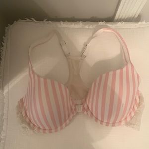 Victoria Secret PINK racerback Demi bra with Lace back